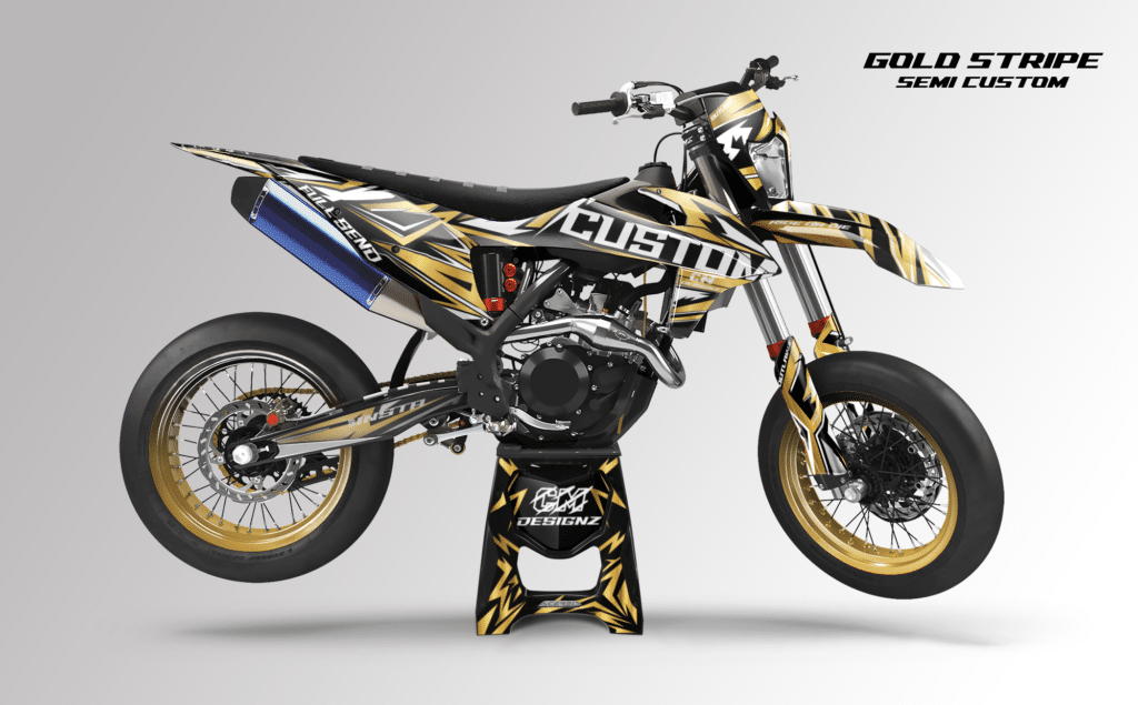 Gold Stripe auf Bike
